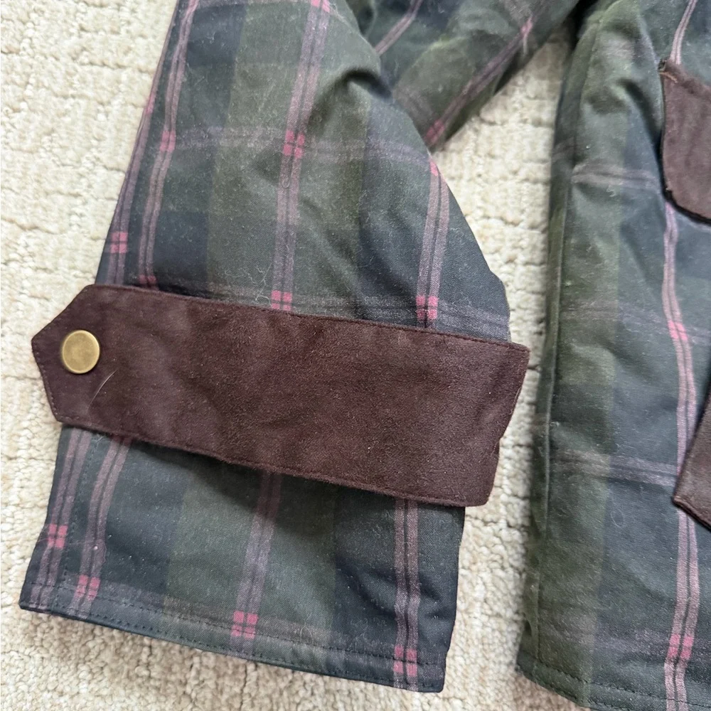 NVLT Anthropologie Waxed - Cotton Plaid Women's Jacket - Picture 9 of 14